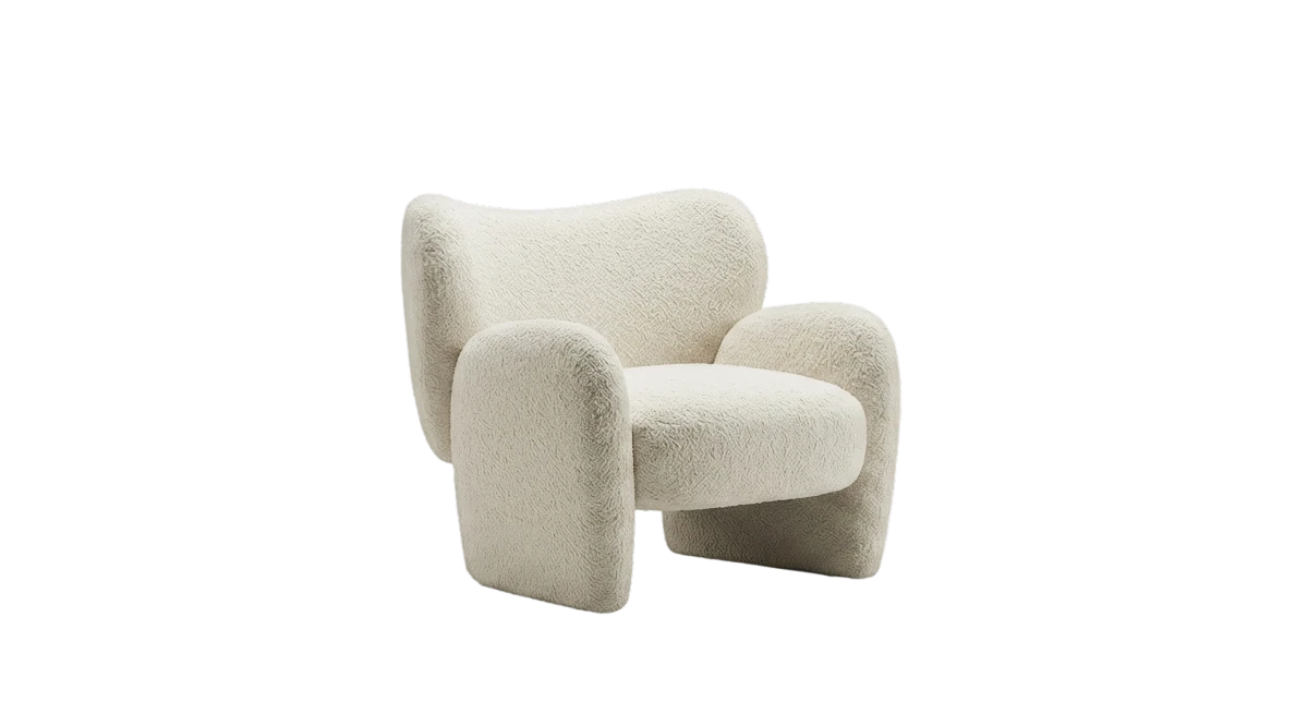 Boucle armchair object